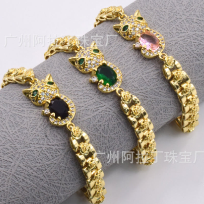 Bracelet Zircon Fox Rose Zircon Bracelet ALD004