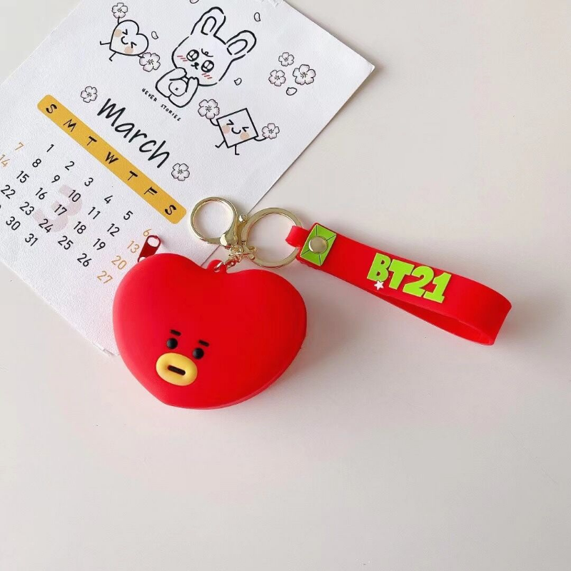 keychain Silicone Creative Cartoon Coin Purse MIC-Huofan016