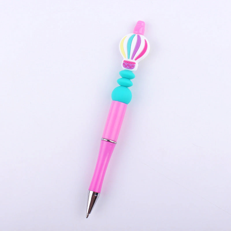 Beadable Pens Hot Air Balloon Beads Plastic Ballpoint Pen GuangTian001