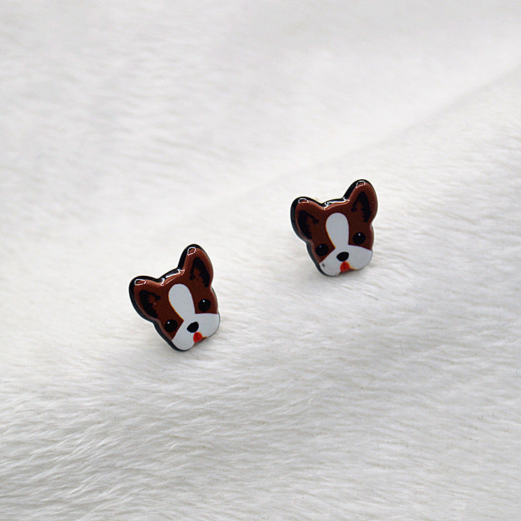 Acrylic sells cute rabbit earrings MYA-XieN030