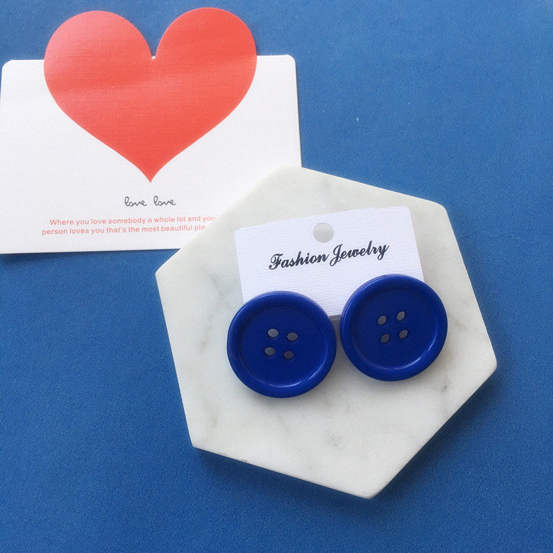 Acrylic candy button earrings MIC-ChouT009