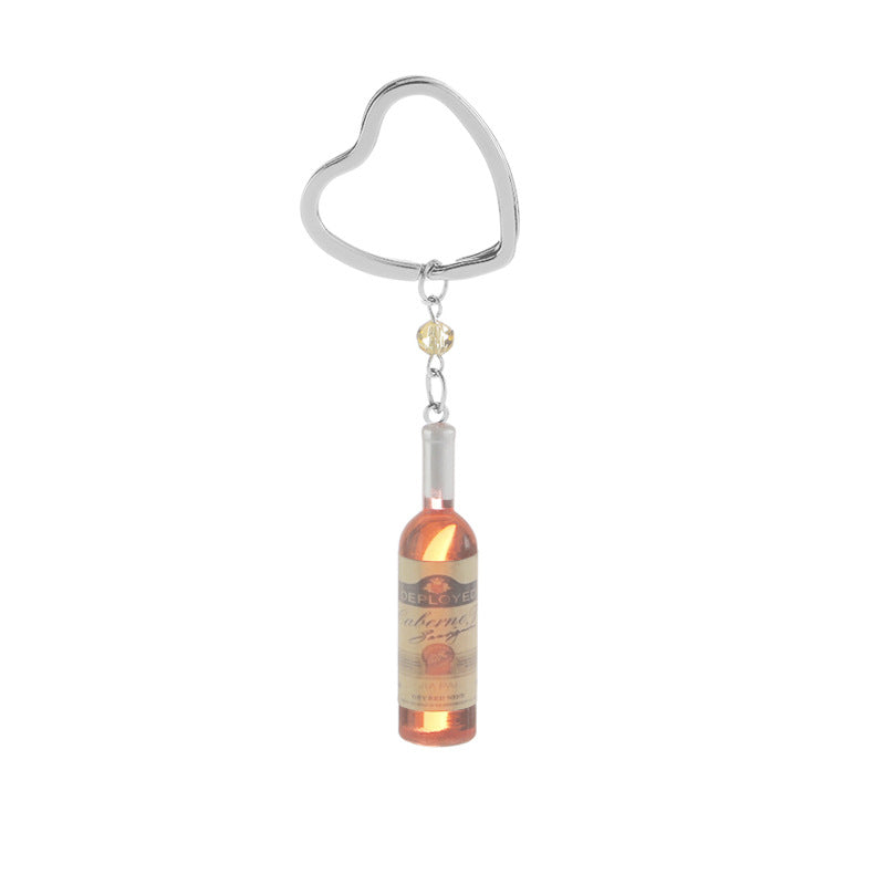 wine bottle keychain pendant  Minimo de compra 2 MIC-ZJ010