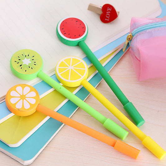 Ballpoint Pen Plastic Cute Fruit Lollipop Gel Pen CaiW012