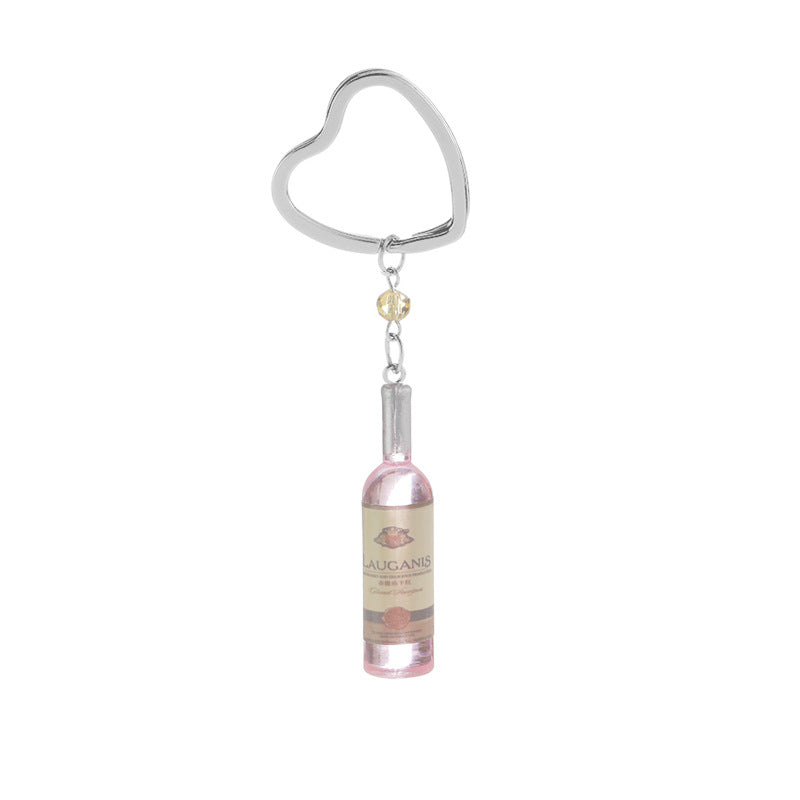 wine bottle keychain pendant  Minimo de compra 2 MIC-ZJ010