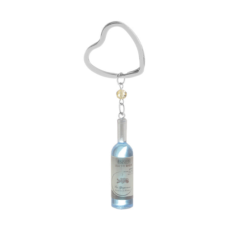 wine bottle keychain pendant  Minimo de compra 2 MIC-ZJ010