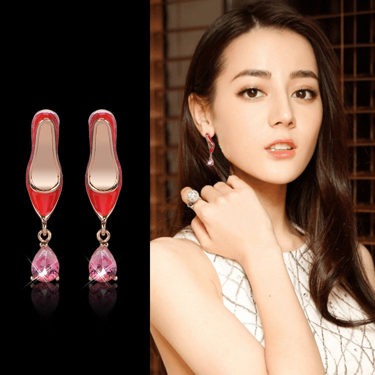 Alloy Asymmetric Bamboo Earrings (Minimo de Compra 2) MIC-KaT011