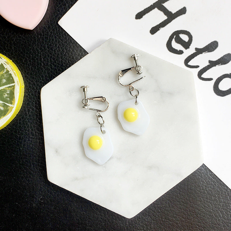 Resin Cute Egg Ear Clip (Minimo de Compra 2) MYA-ChouT014