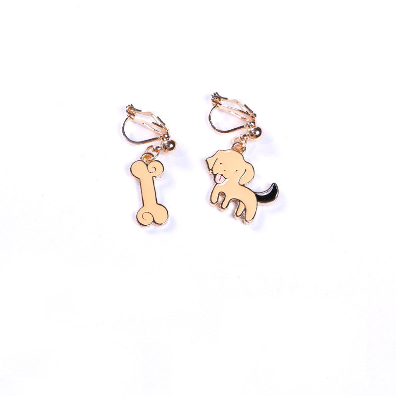 Alloy Dog Bone Earrings (Minimo de Compra 2) MIC-QiR032