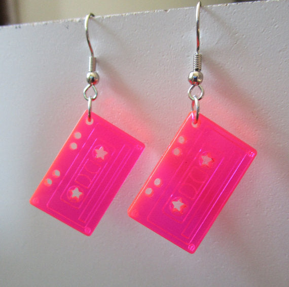 Acrylic transparent tape earrings MIC-NingD011