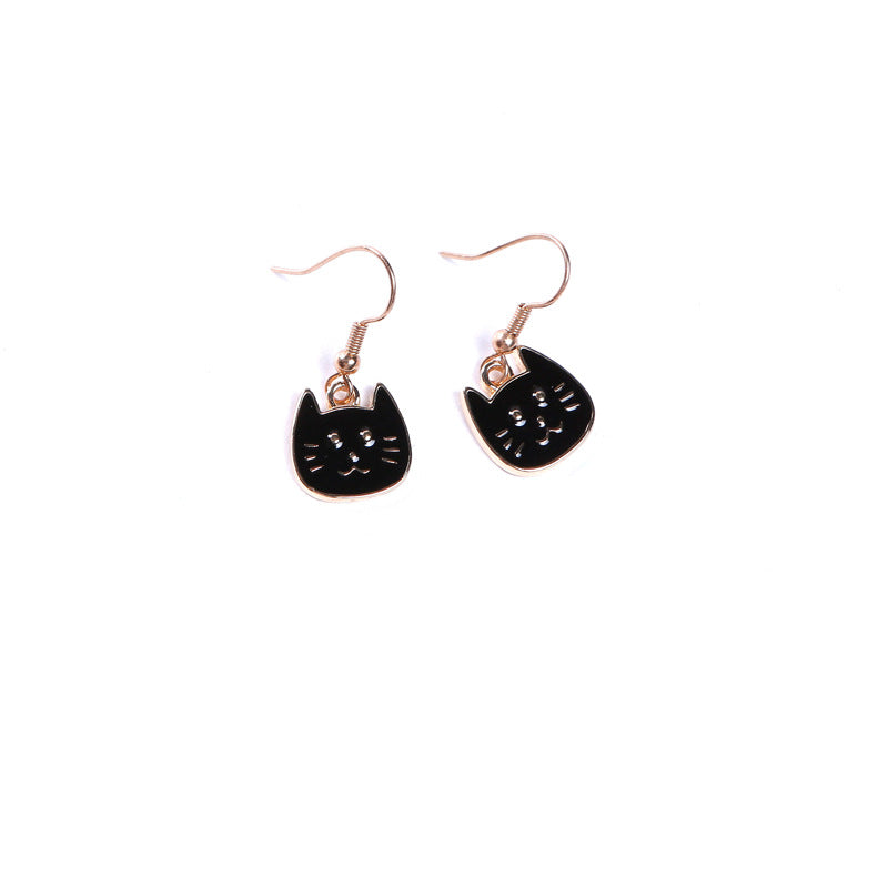 Alloy cartoon cute little cat earrings (Minimo de Compra 10) MIC-QiR043