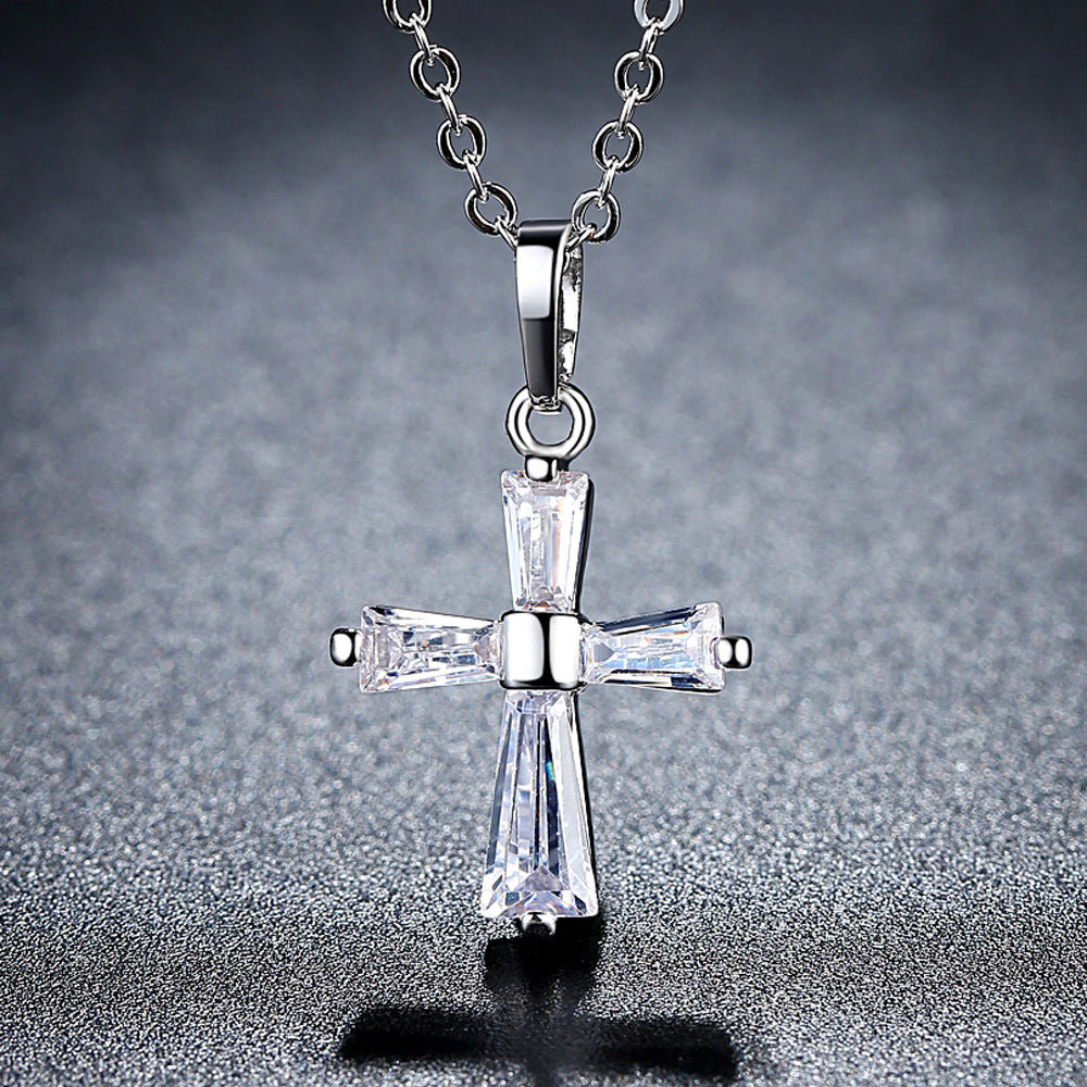 Alloy Holy Cross Necklace (Minimo de Compra 2)  MIC-WeiL004