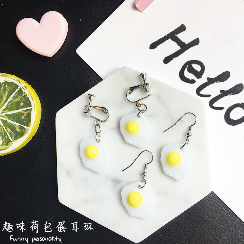 Resin Cute Egg Ear Clip (Minimo de Compra 2) MYA-ChouT014