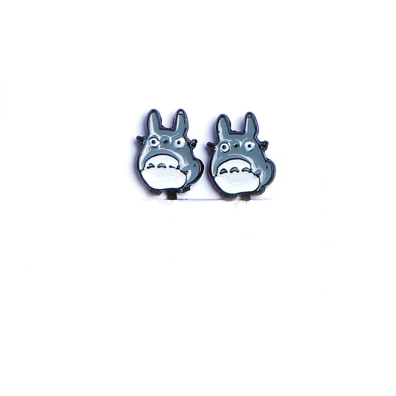 Alloy Dragon Cat Crayon Small New Earrings (Minimo de Compra 10) MIC-QiR047