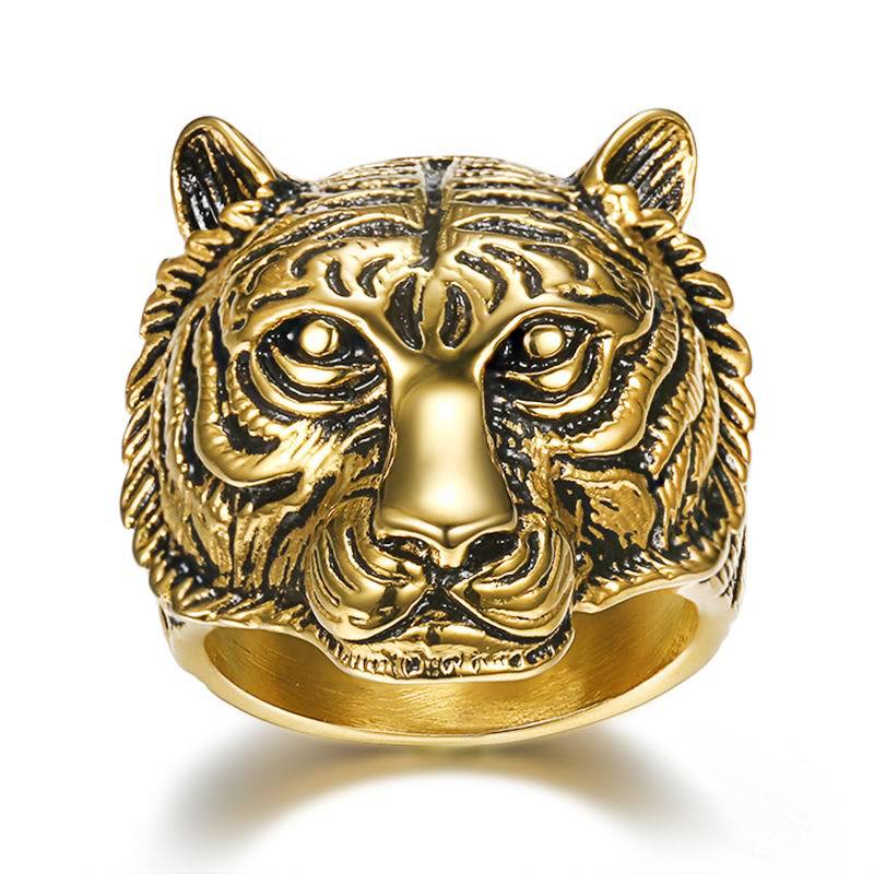 Creative tiger head stainless steel ring XuanL008