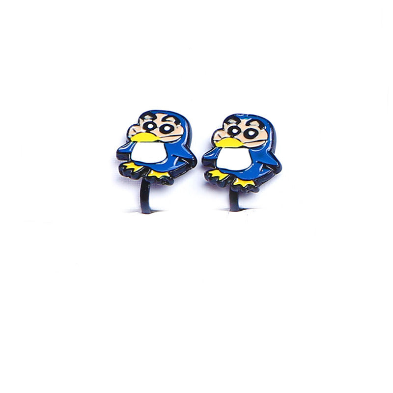 Alloy Earrings Cute Cartoon Ear Clip (M) MIC-QiR003