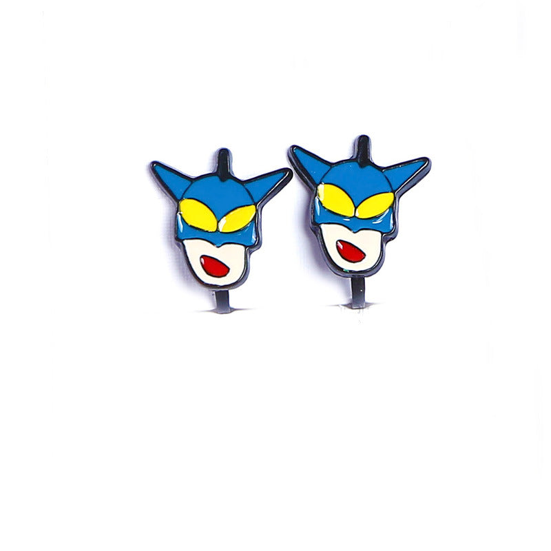 Alloy Dragon Cat Crayon Small New Earrings (Minimo de Compra 10) MIC-QiR047