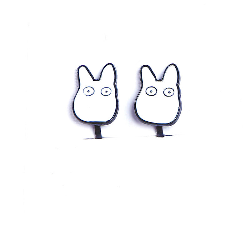 Alloy Dragon Cat Crayon Small New Earrings (Minimo de Compra 10) MIC-QiR047