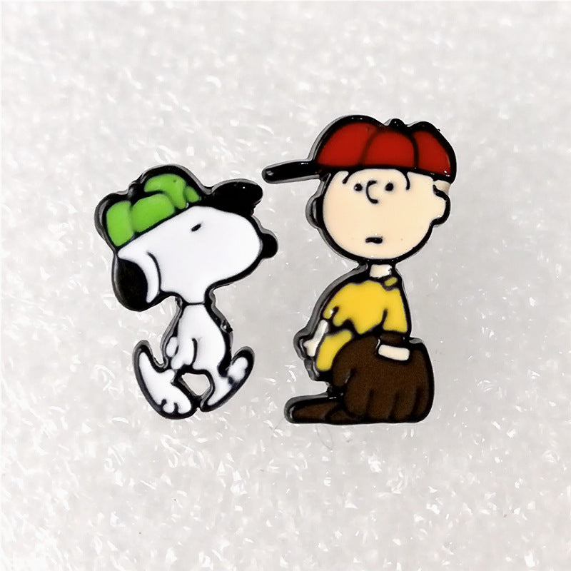 Earrings Alloy Cartoon Peanuts Minimo de compra 2 SYM004