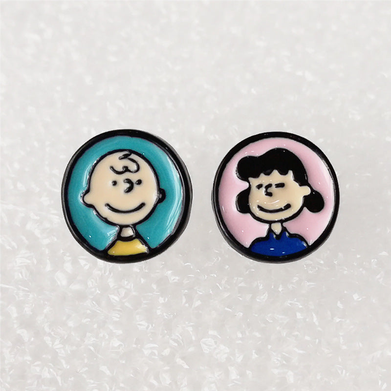 Earrings Alloy Cartoon Peanuts Minimo de compra 2 SYM004