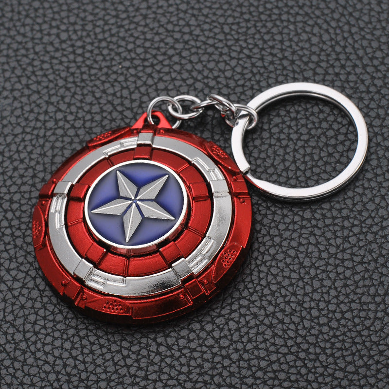 Rotating Shield Zinc Alloy Keychain (F) Minimo de compra 2 XinS005