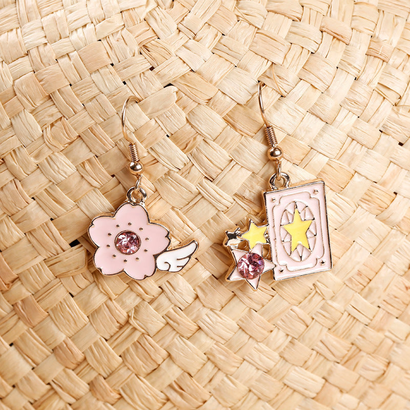 Alloy Versatile Magic Sakura Earrings (Minimo de Compra 2) MIC-QiR031