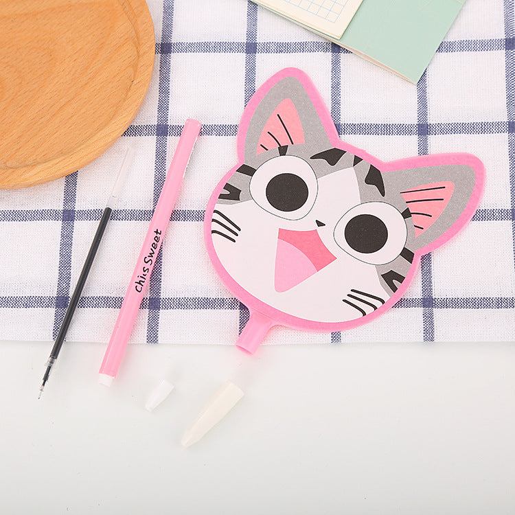 Cartoon Cat Fan Plastic Ballpoint Pen Liuj003