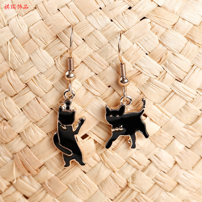 Alloy New Asymmetric Long Earrings (Minimo de Compra 2) MIC-QiR039