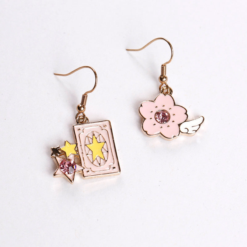 Alloy Versatile Magic Sakura Earrings (Minimo de Compra 2) MIC-QiR031