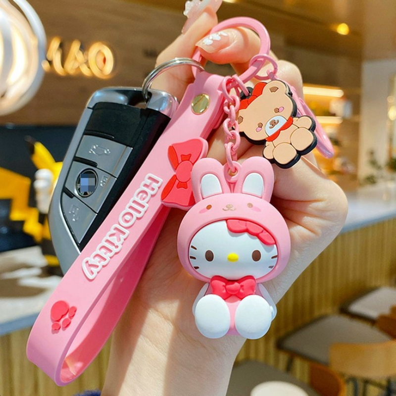 silicone cartoon doll keychain Yid008