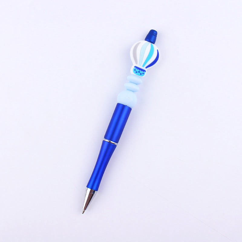 Beadable Pens Hot Air Balloon Beads Plastic Ballpoint Pen GuangTian001