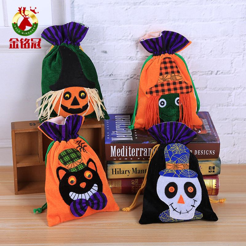 Halloween Pumpkin Ghost Candy Bag (Minimo de Compra 2) MYA-MingG021