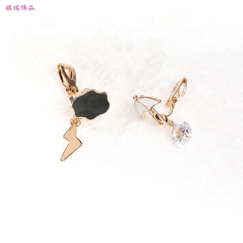 Alloy personalized cloud earrings (Minimo de Compra 2) MIC-QiR016