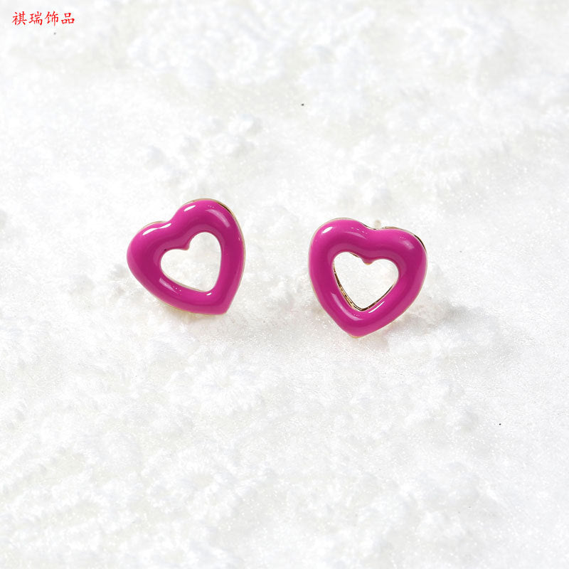 Alloy Sweet Geometric Earrings (Minimo de Compra 2) MIC-QiR015