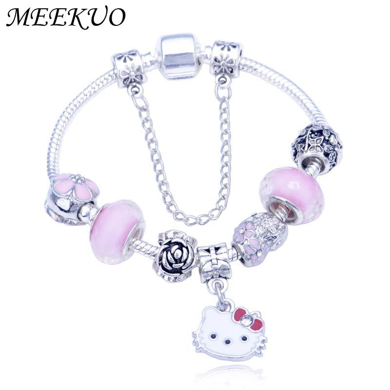 Pink Little Princess Cat Bracelet US-ShanM003