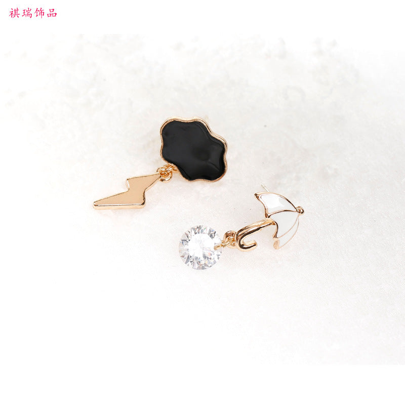 Alloy personalized cloud earrings (Minimo de Compra 2) MIC-QiR016