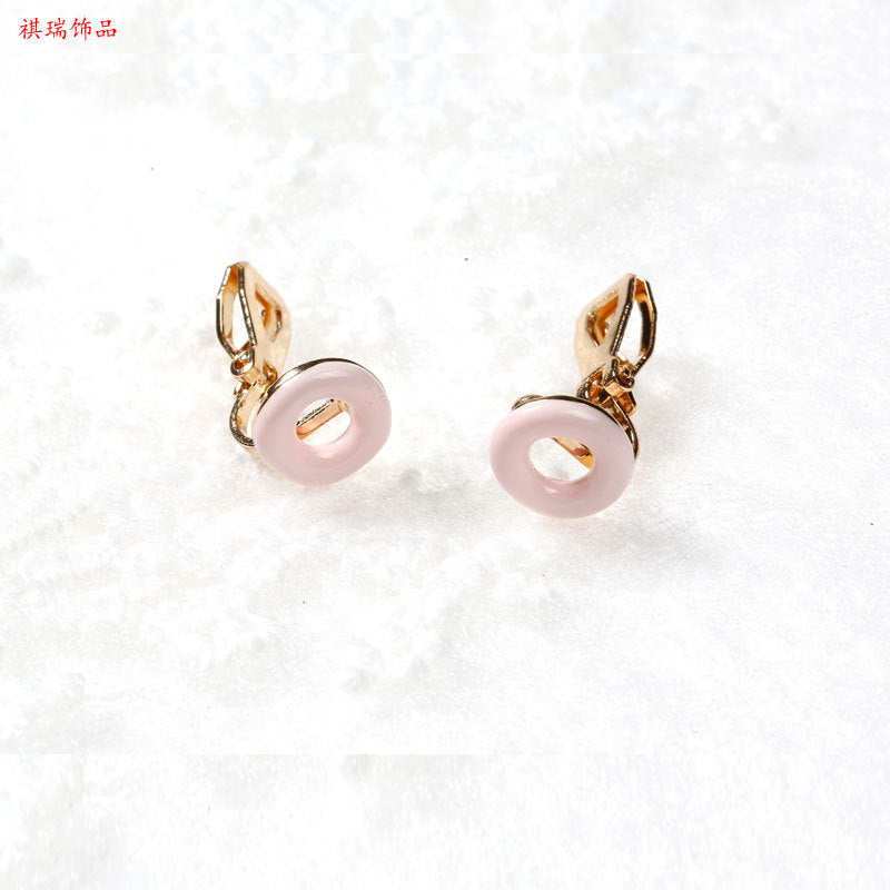 Alloy Sweet Geometric Earrings (Minimo de Compra 2) MIC-QiR015