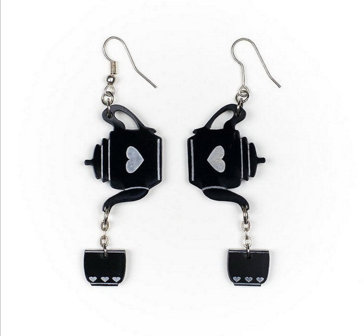 Acrylic Alice in Wonderland Earrings MIC-NingD054