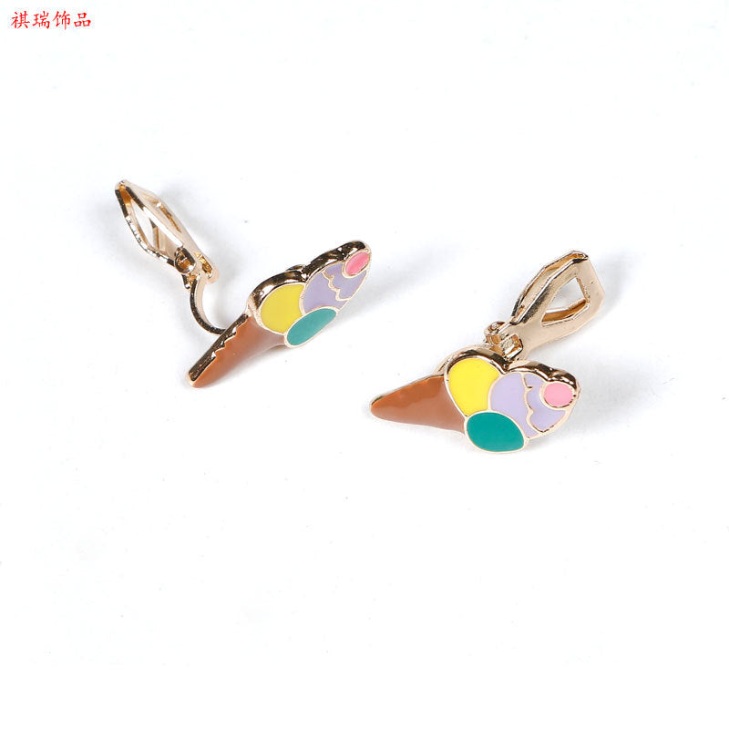 Alloy Fashion Ice Cream Earrings (Minimo de Compra 2) MIC-QiR033