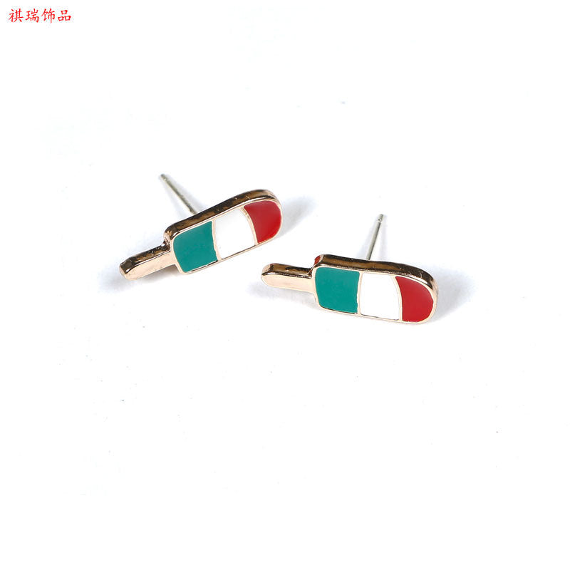 Alloy Fashion Ice Cream Earrings (Minimo de Compra 2) MIC-QiR033