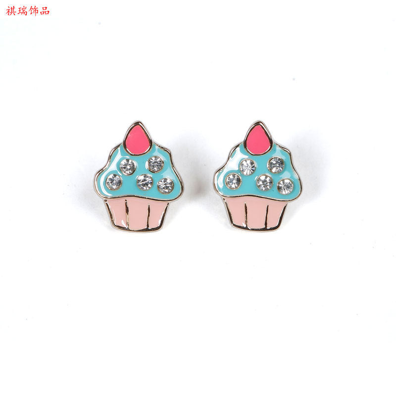 Alloy Fashion Ice Cream Earrings (Minimo de Compra 2) MIC-QiR033