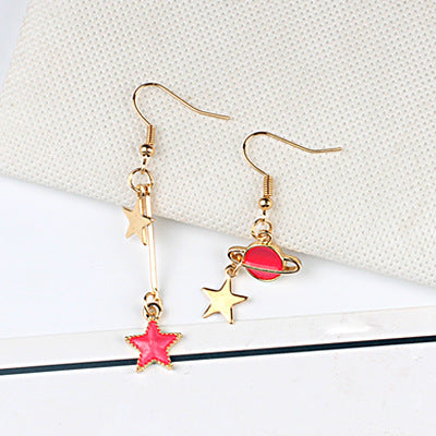 Alloy Blue Star Star Star Earrings MIC-LvG007