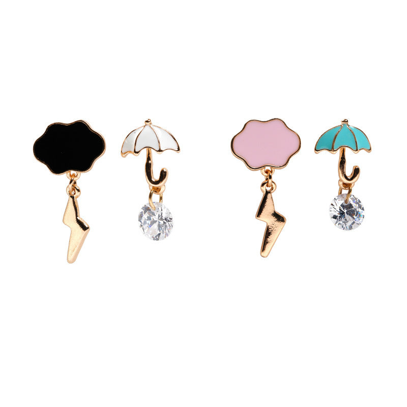 Alloy personalized cloud earrings (Minimo de Compra 2) MIC-QiR016