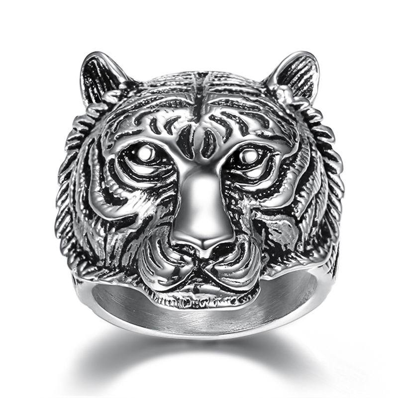 Creative tiger head stainless steel ring XuanL008