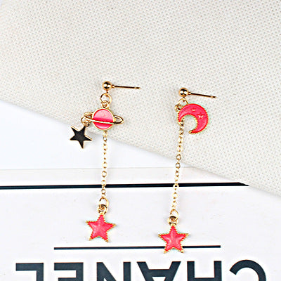 Alloy Blue Star Star Star Earrings MIC-LvG007