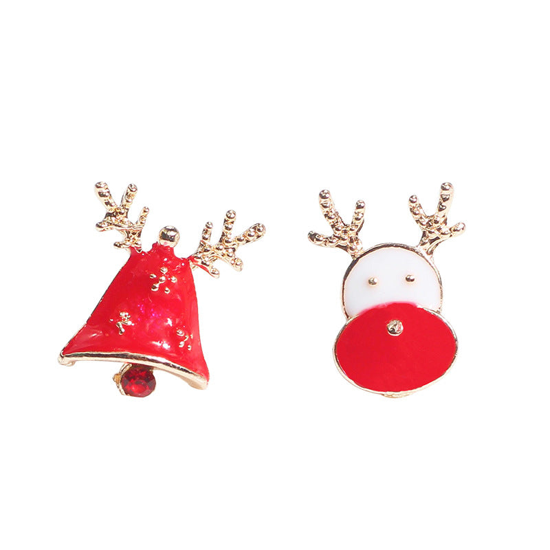 Alloy Christmas Elk Earrings MIC-MDD186