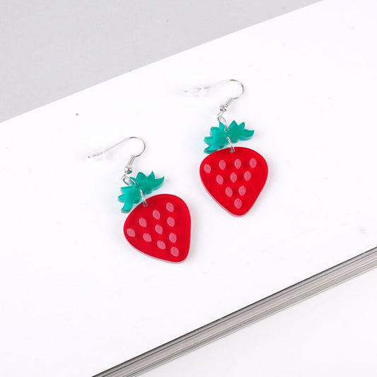 Acrylic lovely fruit earrings MIC-XueP024