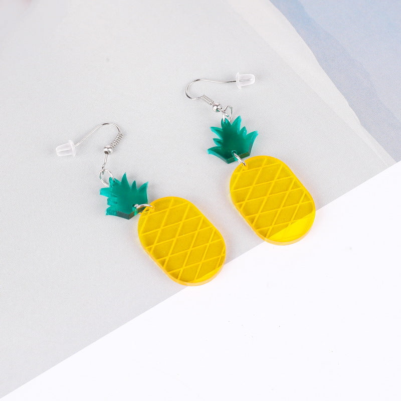 Acrylic lovely fruit earrings MIC-XueP024