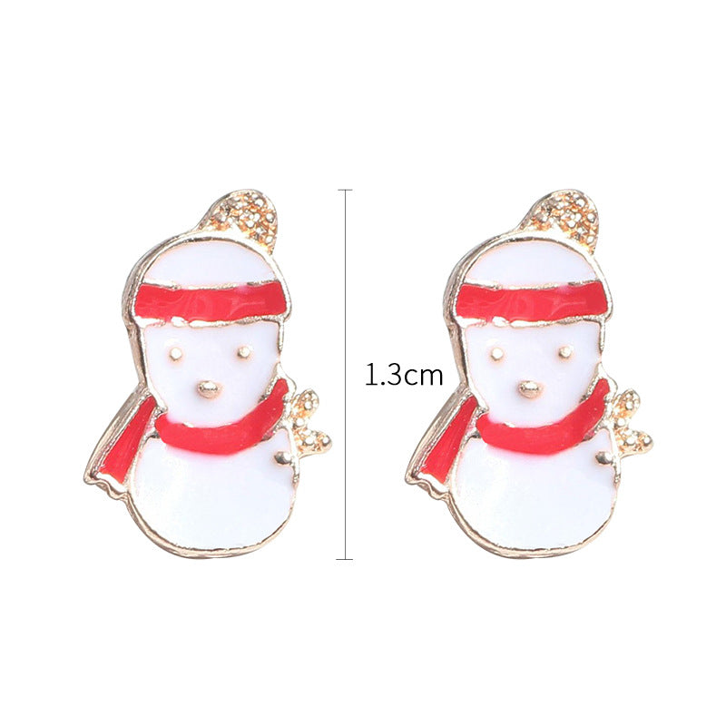 Alloy Christmas Elk Earrings MIC-MDD186