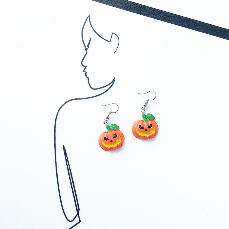 Resin pumpkin ghost vampire ear clip (Minimo de Compra 2) MIC-ChouT015