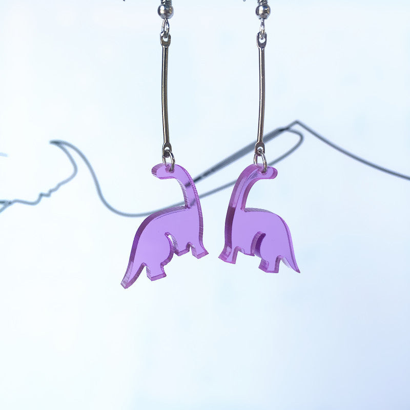 Acrylic Dinosaur Monster Earrings (Minimo de Compra 2) MIC-ChouT046